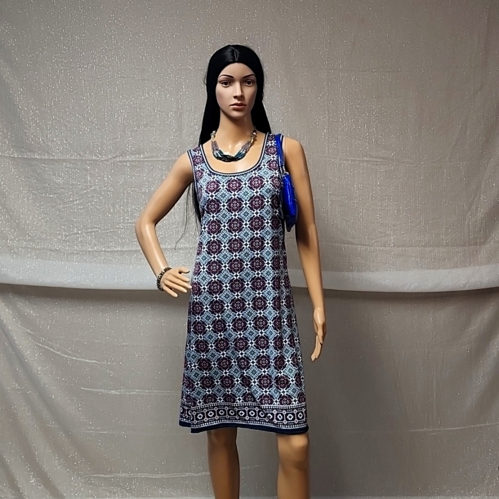 Max Studio Mosaic Dress Sz L